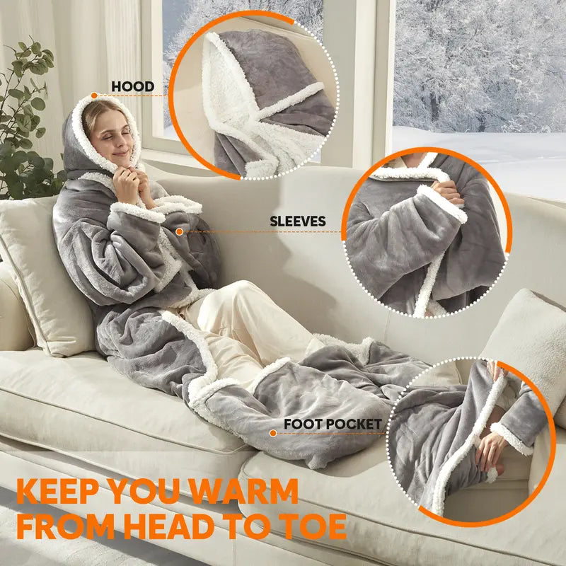 Wearable Electric Heated Blanket